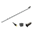 Hammond 15A 12 Outlet Vertical Strip w/ switch, 15 ft. shielded cord, 77 in. long, Toolless Mount 1588H12B1JV